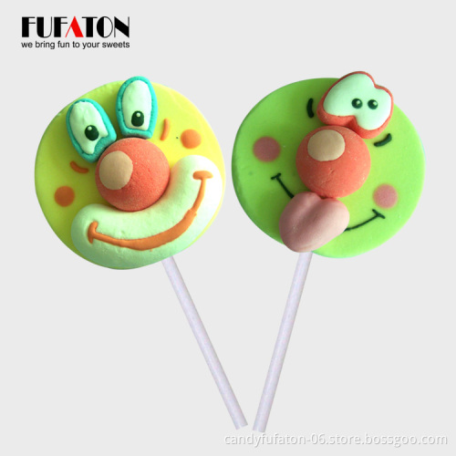 Funny Clown marshmallow mallowpop lollipop candy